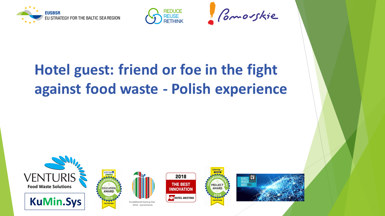 EUSBSR Gdańsk i nasza prezentacja nt. food waste w hotelarstwie w Polsce